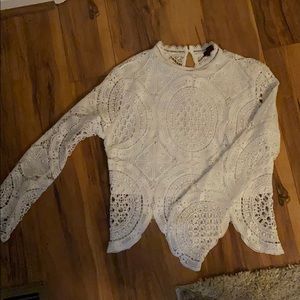 White lace top